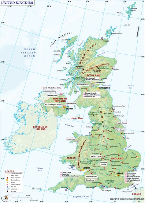 UK MAP - FreeTemplate