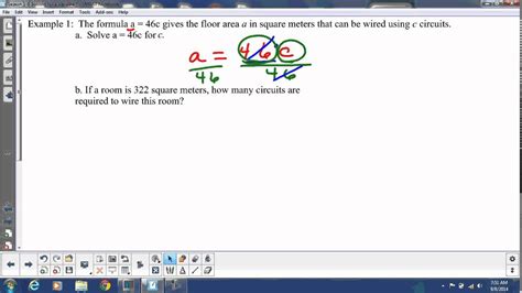 Lesson 1 6 Solving For A Variable Youtube