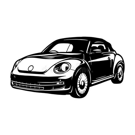 Muscle Car Classic Car Stencil Silhouette Vector Clip Art For