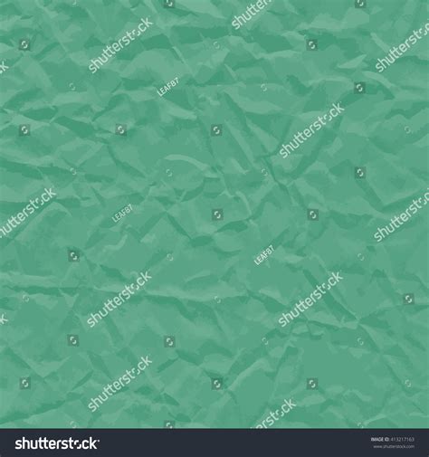 Green Texture Crumpled Paper Vector Illustration Stock Vector Royalty