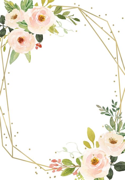 Floral Border Design Flower Border Free Printable Invitations Templates