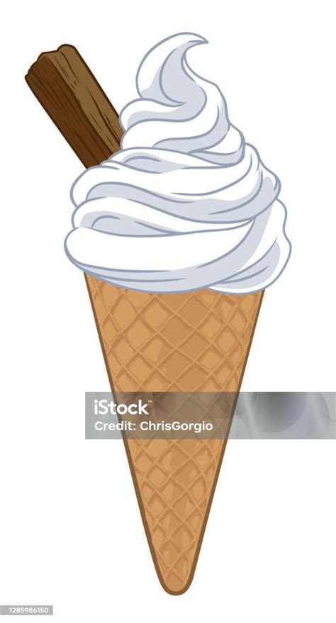 Ilustrasi Kartun Ice Cream Cone Ilustrasi Stok Unduh Gambar Sekarang