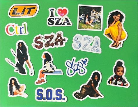 Sza Waterproof Vinyl Stickers Etsy