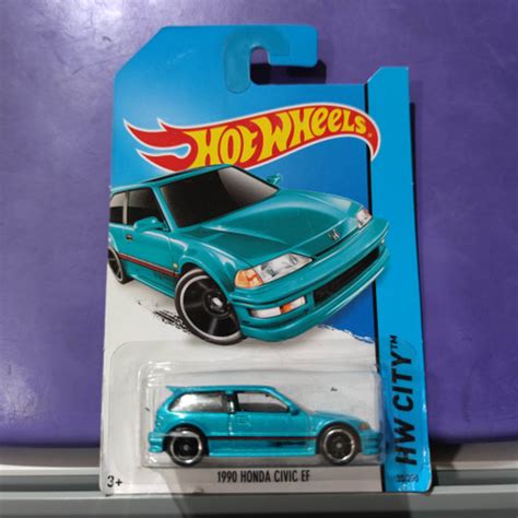 Jual Hot Wheels 1990 Honda Civic EF Hijau Tosca Hotwheels HW City Kota Surabaya ShuBear