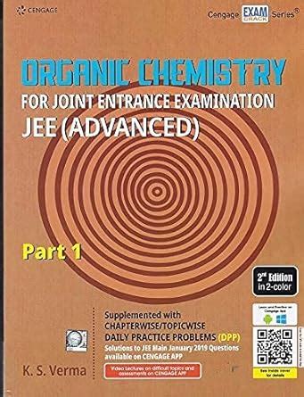 Buy Organic Chemistry For Joint Entrance Examination Jee Advanced Part