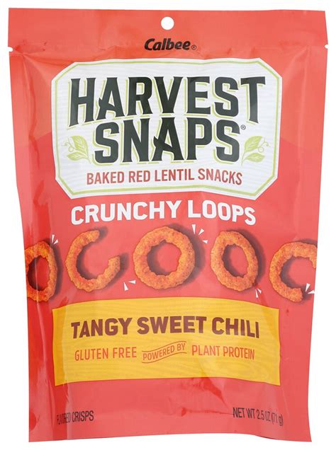 Calbee Harvest Snaps Crunchy Loops Tangy Sweet Chili 25 Oz Vitacost