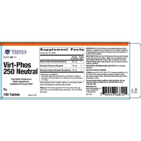 virt phospha  neutral rx products