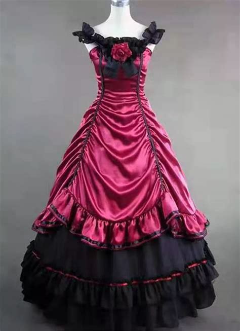 Gothic Victorian Dress Red