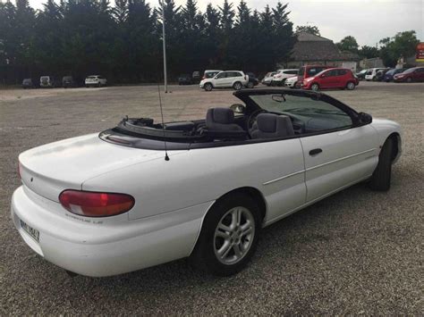 Troc Echange CHRYSLER STRATUS CABRIOLET 2 0L 16V 133CV Sur France Troc