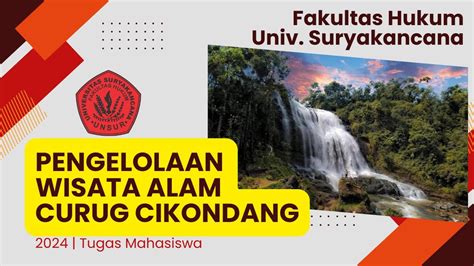 PERAN PEMDA DALAM PENGEMBANGAN PENGELOLAAN WISATA ALAM CURUG CIKONDANG