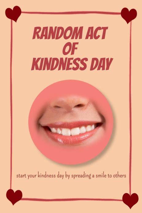 Random Act Of Kindness Day Template Postermywall