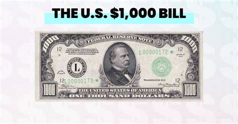 The US $1,000 Dollar Bill: History, Features, and Significance