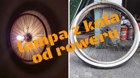 lampa z koła od roweru upcykling DIY inspiruj się YouTube