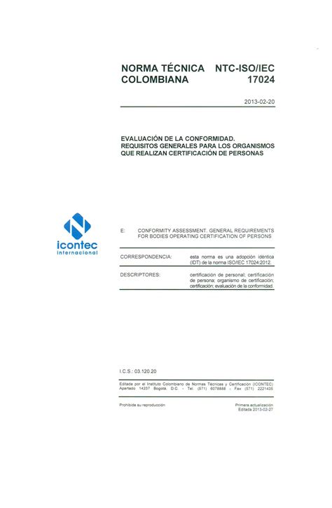 Ntc Iso Iec Pdf Descarga Gratuita