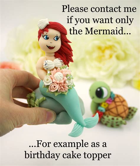 Mermaid Wedding Cake Topper Unique Wedding Cake Topper Sea - Etsy