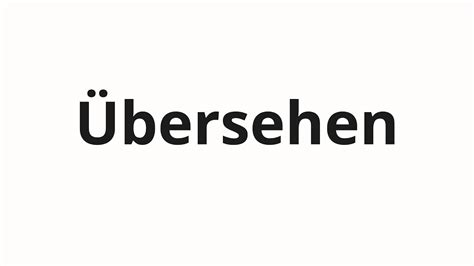 How To Pronounce Bersehen Youtube