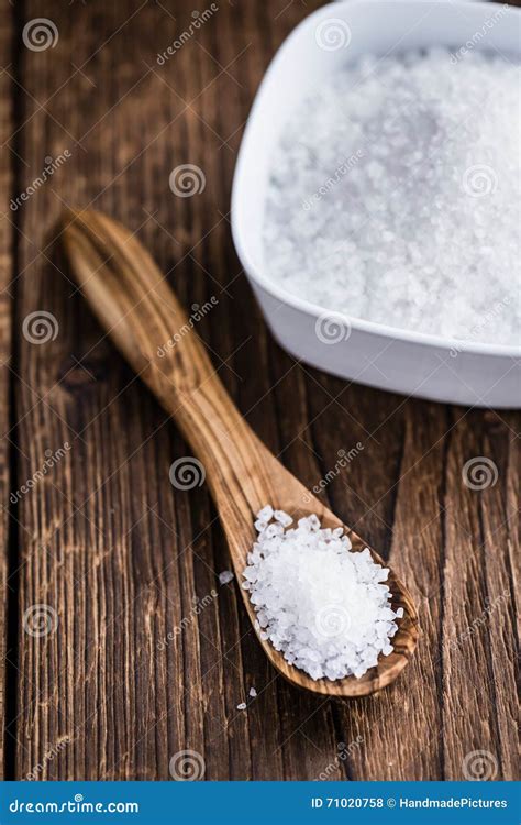 Heap Of Coarse Salt Stock Photo Image Of Macro Clean 71020758