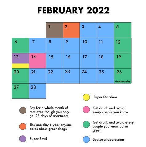 February calendar : funny