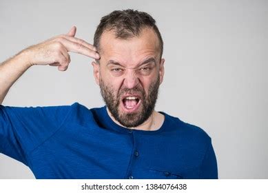man  mad crazy guy pretending stock photo  shutterstock