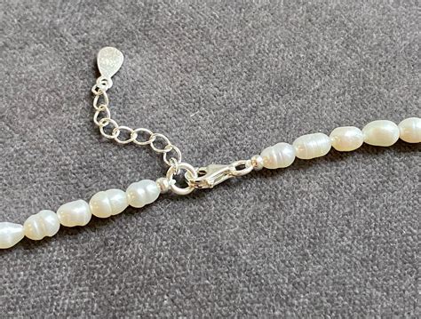 Rice Pearl Necklace Reisperlenkette Etsy