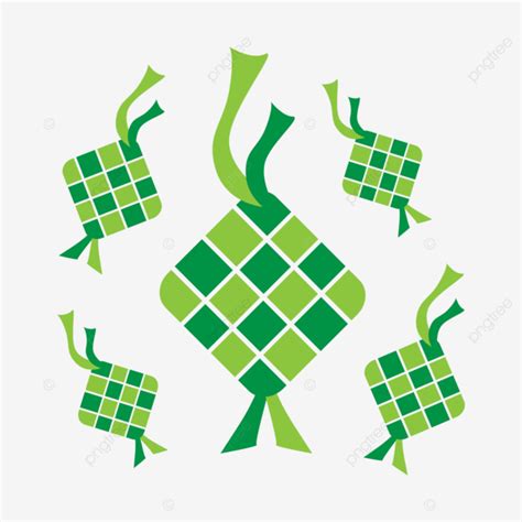 Ketupat Eid Vector Diamond Sets Ramadan Islamic Ornament PNG And