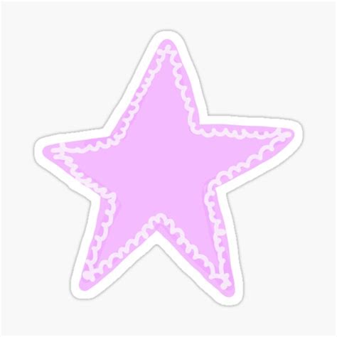 Lacey Pastel Purple Star Sticker For Sale By Kaitlyn E Redbubble