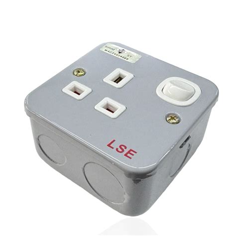 gang switch socket metal  switch socket metal clad sirim