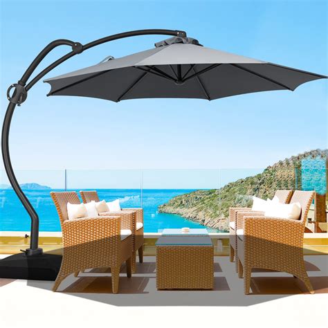 Buy Jearey Ft Curvy Cantilever Patio Umbrella Large Outdoor