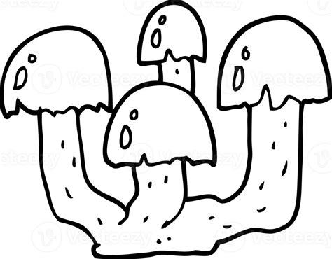 Cartoon Mushrooms Drawing 46724760 Png