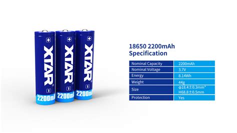 Akumulator Xtar 18650 3 7V Li Ion 2200mAh Z Zabezpieczeniem Sklep