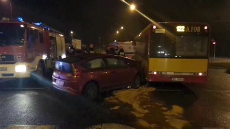 Citroen Zderzy Si Z Autobusem Tvn Warszawa