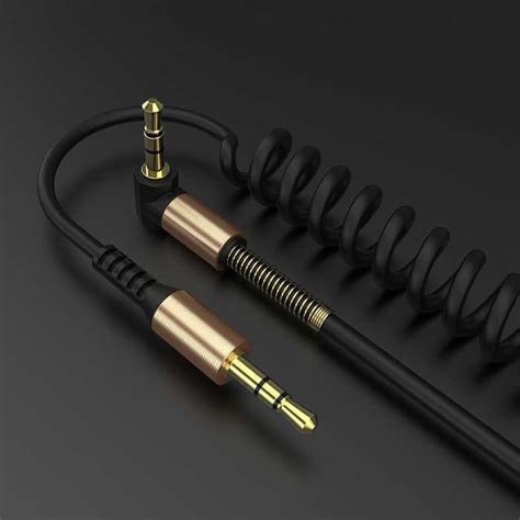 Jual Kabel Audio AUX Per Bisa Panjang Dan Pendek 3 5mm Spring L Jack 1