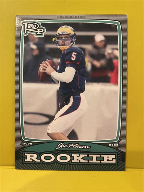 Topps Rookie Progression Rookies Pr Jf Joe Flacco Rc Ebay