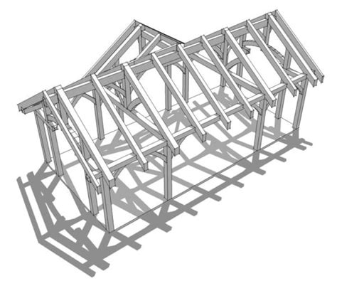 16x32 Timbered Pavilion Timber Frame Hq