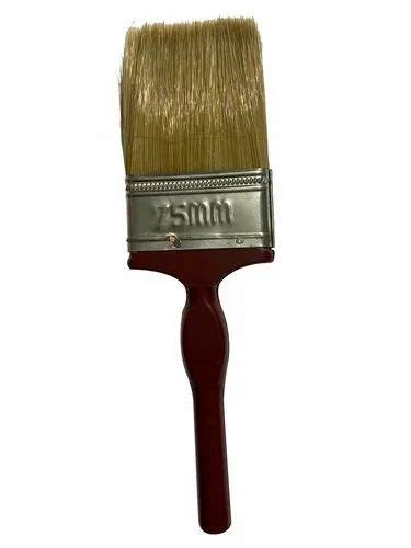 Maroon Golden Mm Flat Paint Brush For Wall Painting Size Inch At