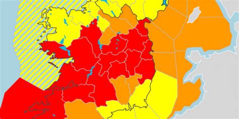 Status Yellow Wind And Rain Warning Is In Place For Cork Until O