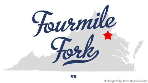 Map of Fourmile Fork, VA, Virginia