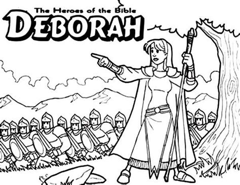 Coloring Pages Of Deborah From The Bible - Dejanato