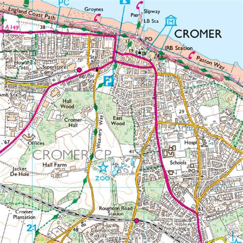 OS Map of Norfolk Coast East | Explorer 252 Map | Ordnance Survey Shop