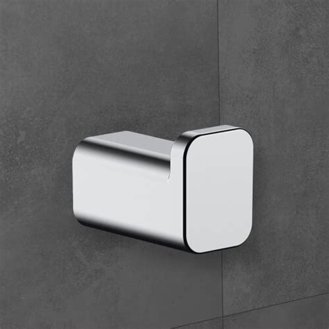 Hansgrohe Addstoris Single Robe Hook Chrome Bathroom Modern Wall Mount