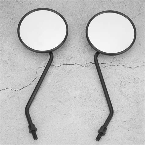 Akozon Rétroviseur moto inversé 2Pcs Rétroviseur Miroir Rond Latéral