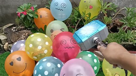 Horee Meletus Balon Lucu Isi Mainan Menemukan Harta Karun Mainan Di