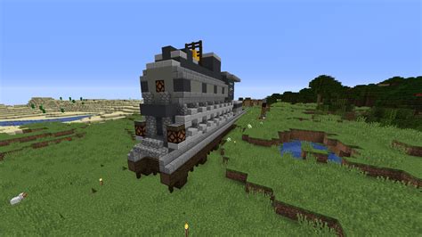 A steam train I built. What do you think? : r/Minecraft