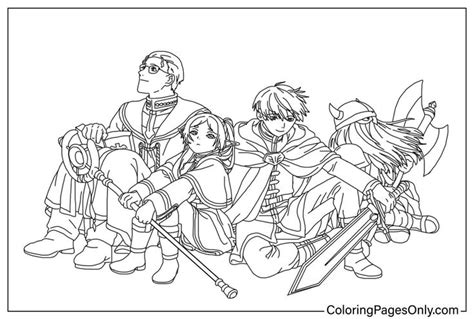 Free Printable Frieren Beyond Journeys End Coloring Pages In