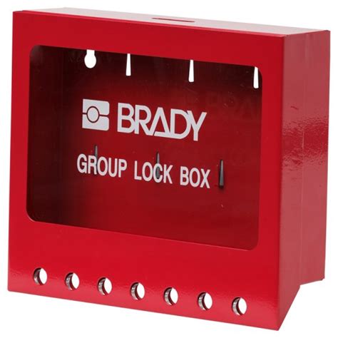 Brady Metal Wall Mounted Group Lockout Box Small Total Lockout