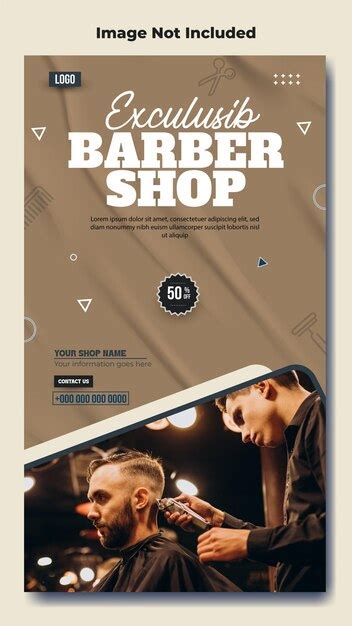 Premium Vector Hair Cut Salon Ads Promotional Story Template Design