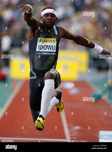 Great Britains Phillips Idowu In The Mens Triple Jump Hi Res Stock