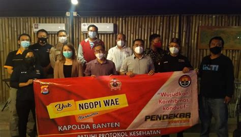 Polda Banten Gelar Yuk Ngopi Wae Dengan Organisasi Media Dan Radio