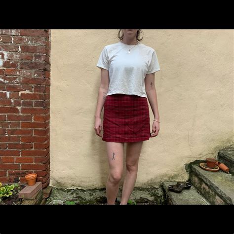 Plaid Red 90s Miniskirt Gem