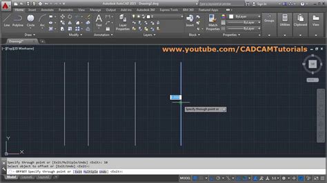 How To Create Offset In AutoCAD AutoCAD Offset Command Tutorial